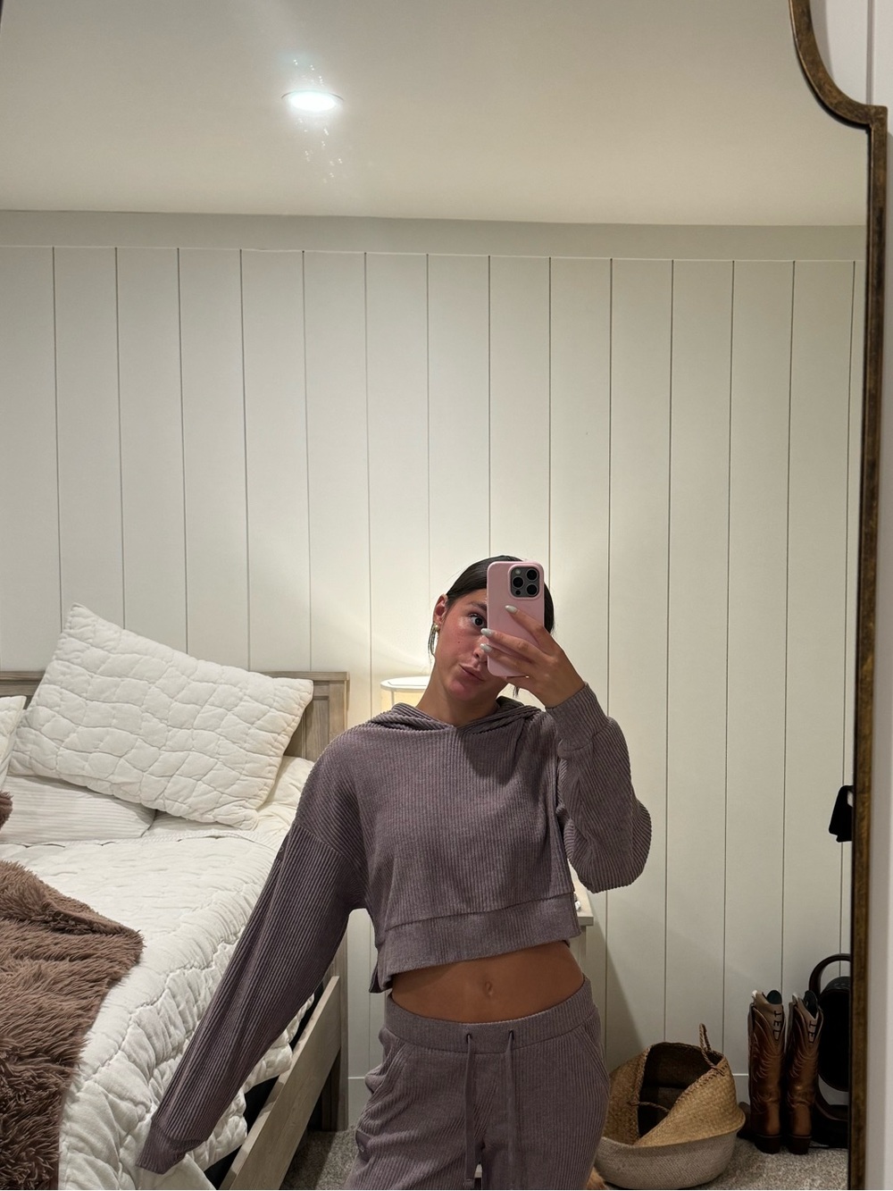 Alo Yoga Muse Hoodie Raisinette Heather